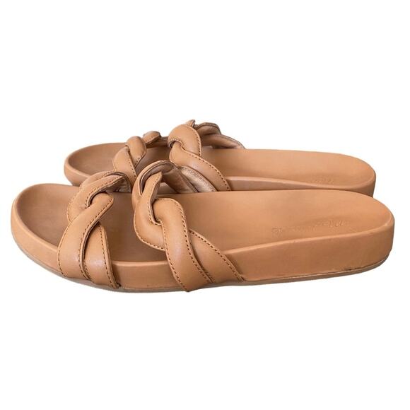 Madewell The Walker Slide Desert Camel Brown Leather Slide Sandal size 9 - Picture 6 of 12